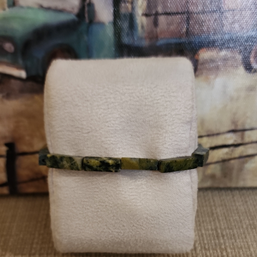 Green jasper Stone Bracelet